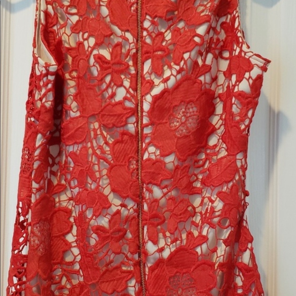 Renvy crochet lace cocktail dress